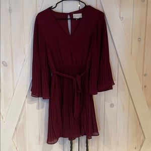 Ruffled- Purple Dress